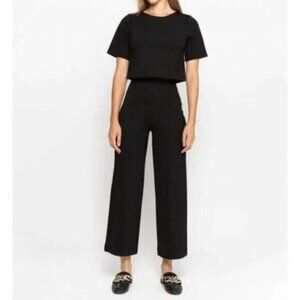 NEW RIPLEY RADER Ponte Knit Straight Leg Cropped Pants Size 1 US XS